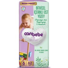 Canbebe Bebek Bezi Mega Paket Xl 62'li