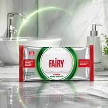 Fairy 30'lu Kapaklı Kireç Sökücü Yüzey Temizlik Mendili - Beyaz