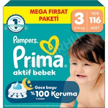 3 Adet Prima Mega Fırsat Paketi No:3 116'LI
