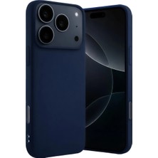 Pamukia Iphone 17 Pro Max Nano Içi Kadife Silikon - Lacivert
