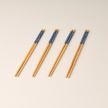 Bambum Hika 4 Çift Chopstick - Açık Kahverengi