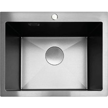 Ivento Ivnt 5044-01 50 cm Paslanmaz Çelik Mutfak Evyesi Tezgah Üstü 500X440X210MM