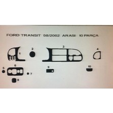 Demircioğlu Oto Aksesuar Marketi Ford Transit 1999-2002 8 Parça Torpido Kaplama ( Renk - Gri )
