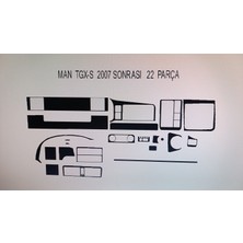 Demircioğlu Oto Aksesuar Marketi Man Tgx 2007> 22 Parça Torpido Kaplama ( Renk - Kuş Gözü Maun )
