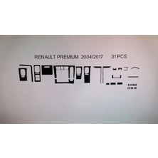 Demircioğlu Oto Aksesuar Marketi Renault Premıum 420-440 2005> 31 Parça Torpido Kaplama ( Renk - Gri )