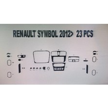 Demircioğlu Oto Aksesuar Marketi Renault Clıo Symbol 2012> 23 Parça Torpido Kaplama ( Renk - Gri )