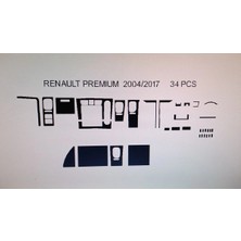 Demircioğlu Oto Aksesuar Marketi Renault Premıum 420-440 2005> 34 Parça Torpido Kaplama ( Renk - Karbon )