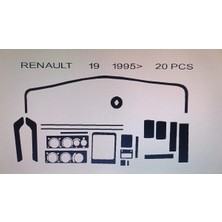 Demircioğlu Oto Aksesuar Marketi Renault 19 1995> 20 Parça Torpido Kaplama ( Renk - Karbon )