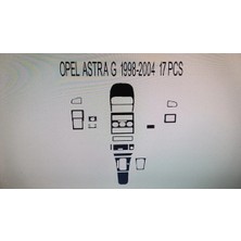 Demircioğlu Oto Aksesuar Marketi Opel Astra G 1998-2004 16 Parça Torpido Kaplama ( Renk - Karbon )