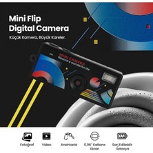 Marsilyan Dijital Mini Anahtarlık Kamerası - Katlanır Ekran - 1080P Çözünürlük