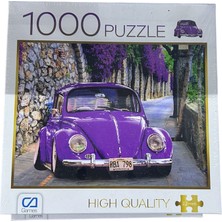 Games 1000 Parça Puzzle Mor Araba