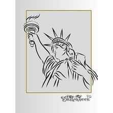 Renas Store Sketchbook: New York City Scene, Large 8.5" x 11", 110 Pages, Perfect For Everyone, Crayons, Pencils, Drawing And Sketching