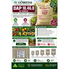 Gübretaş Dap 18.46.0 Np Taban Gübresi – %18 Azot %46 Fosfor – Meyve Ağacı, Sebze ve Tarla Bitkileri – 1 kg / 2 kg / 3 kg / 5 kg / 10 kg