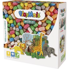 Renas Store Playmais World Jungle El Işi Seti, 3 Yaşından Büyük Çocuklar Için, Yaklaşık 1000, El Işi Için Şablonlar ve Talimatlar (Türkçe Olmayabilir) | Çocuklar Için Hediyeler | Yaratıcılığı ve Ince Motor