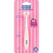 Renas Store Babyton Toothhugger 3 Boyutlu Hassas Çocuk Diş Fırçası Pinky