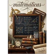 Artmeg Kara Tahtalı Matematik Formülleri Sınıfı Dekoratif Kanvas - Mdf Ahşap Tablo