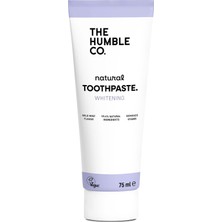 Renas Store The Humble Co. - Toothpaste Adult Whitening 75 ml Beyazlatıcı Etkili Doğal Diş Macunu 75 ml (Yetişkin), Doğal Içerikli, Nazik Beyazlatıcı Diş Macunu ile Daha Parlak Bir Gülümseme