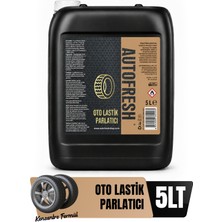 Auto Fresh Oto Lastik Parlatıcı 5 Lt Uygulama Süngeri Hediyeli Folyolu Kapak