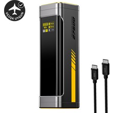 Aohi Starship 27.600 Mah 240W Pd3.1 Powerbank, Akıllı Dijital Göstergeli 2si1 Arada Taşınabilir Hızlı Şarj Cihazı, Şarj Istasyonu, Siyah