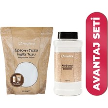 Hayfene Ingiliz Tuzu (Epsom Tuzu) ve İngiliz Karbonatı (Yenilebilir)  1000 gr 2'li Set