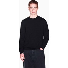 Armani Exchange Erkek Uzun Kollu Yuvarlak Yaka Siyah Kazak XM002986 AF10454-UC001