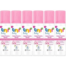 Renas Store Uni Baby Uni Baby Kolay Saç Tarama Spreyi 200ML (6 Lı Set) Zor Taranan Saçlara Özel P09113