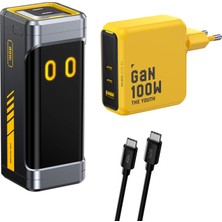 Aohi Starship 10.000 Mah 210W Powerbank, Youth 3 Portlu 100W Şarj Adaptörü