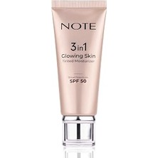Renas Store Note Cosmetics 3 In 1 Glowing Skin Tinted Moisturizer 50 Spf Işıltılı Aydınlatıcı Krem