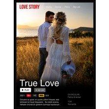 Lion Tasarım Dünyası Kişiye Özel Hediyelik Netflixe Tasarımlı Fotoğraflı Ahşap Çerçeve Dekorasyon Ev Ofis Mutfak Duvar Hediye Fotoğraf Çerçevesi