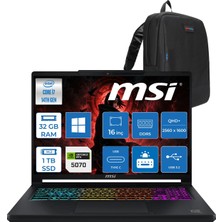 MSI Msı Crosshaır 16 Hx E14WGK-047XTR Intel Core I7-14650HX 32GB Ddr5 1tb SSD 8GB/RTX5070 115W 16” Qhd+ (2560X1600), 240Hz, Ips-Level WINDOWS11PRO Gaming ZW047XTRP11+ZETTAÇANTA