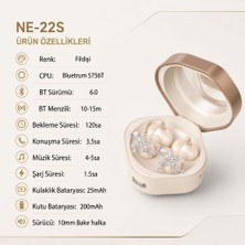 MMctech Charmlı Klipsli Bluetooth Kulaklık Kablosuz Anc Enc Çift Mic Küpe Kulaklık