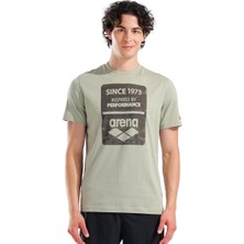 Arena 1973 Print Erkek Yeşil Günlük Stil T-Shirt 011165660