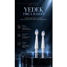 Jetpik Power Toothbrush Yedek Diş Fırçası Başlığı Whitening – 2 Adet