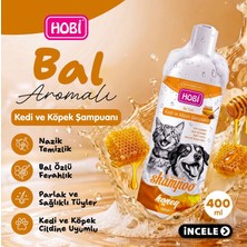 Hobi Bal Özlü Kedi ve Köpek Şampuanı 400ML | Doğal Nemlendirme ve Parlaklık