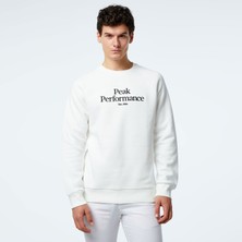 Peak Performance Original Crew Erkek Beyaz Günlük SWEATSHIRT.30241