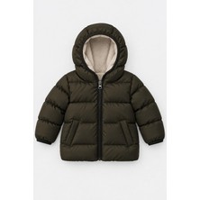 Perendi Unisex Çocuk Içi Polarlı Kapüşonlu Şişme Mont