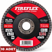 Fireflex Flap Disk Zımpara Type 29 | 115X22 mm | P100 Kum | Alüminyum Oksit | Metal Zımpara Diski