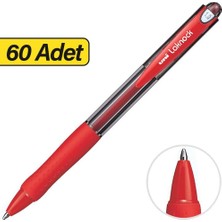 Uni-Ball Laknock SN-100 Tükenmez Kalem 1.0 mm - Kırmızı x 60 Adet (5 Kutu)