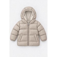 Perendi Unisex Çocuk Içi Polarlı Kapüşonlu Şişme Mont