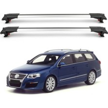 Cross Oto Aksesuarları Volkswagen Passat Variant B6 Wagon 2006-2010 için Ara Atkı Tavan Barı , Araca Özel , Kilitlenebilir Araç Üstü Ekipman Taşıma Barı (2 Adet)