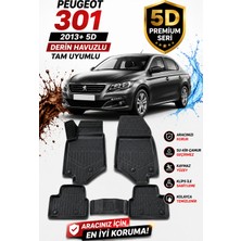 PINUKS Peugeot 301 2023  Model Uyumlu 5d Araca Özel Oto Paspas Premium Serisi