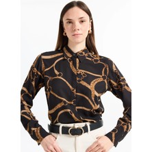 Lauren Ralph Lauren Siyah Kadın Desenli Gömlek 200970823