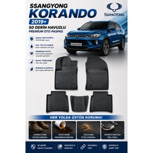 PINUKS Ssangyong  Korando 2019-2020-2021-2022-2023-2024-2025  Model Uyumlu 5d Araca Özel Oto Paspas Premium Serisi