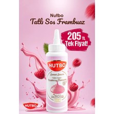 Nutbo Frambuaz Aromalı Tatlı Sos 330 gr Waffle Krep Pankek Churros Dondurma İçin Özel