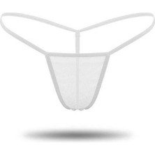 Kadın Beyaz Tül Detaylı Tanga Külot - VANELO8871-4774