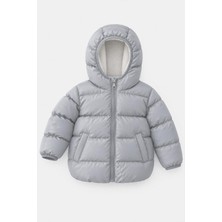 Perendi Unisex Çocuk Içi Polarlı Kapüşonlu Şişme Mont