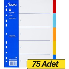 Noki 59115 Seperatör A4 5 Renk x 75 Adet