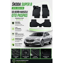 PINUKS Skoda Super B 2018  Model Uyumlu 5d Araca Özel Oto Paspas Premium Serisi