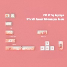 Silabor Pbt Süblimasyonlu Ek Klavye Tuş Takımı Mekanik Klavye Yüksek Derecede Özelleştirilmiş 12 Tuş