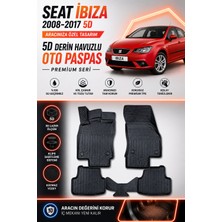 PINUKS Seat  Ibiza  2015  Model Uyumlu 5d Araca Özel Oto Paspas Premium Serisi
